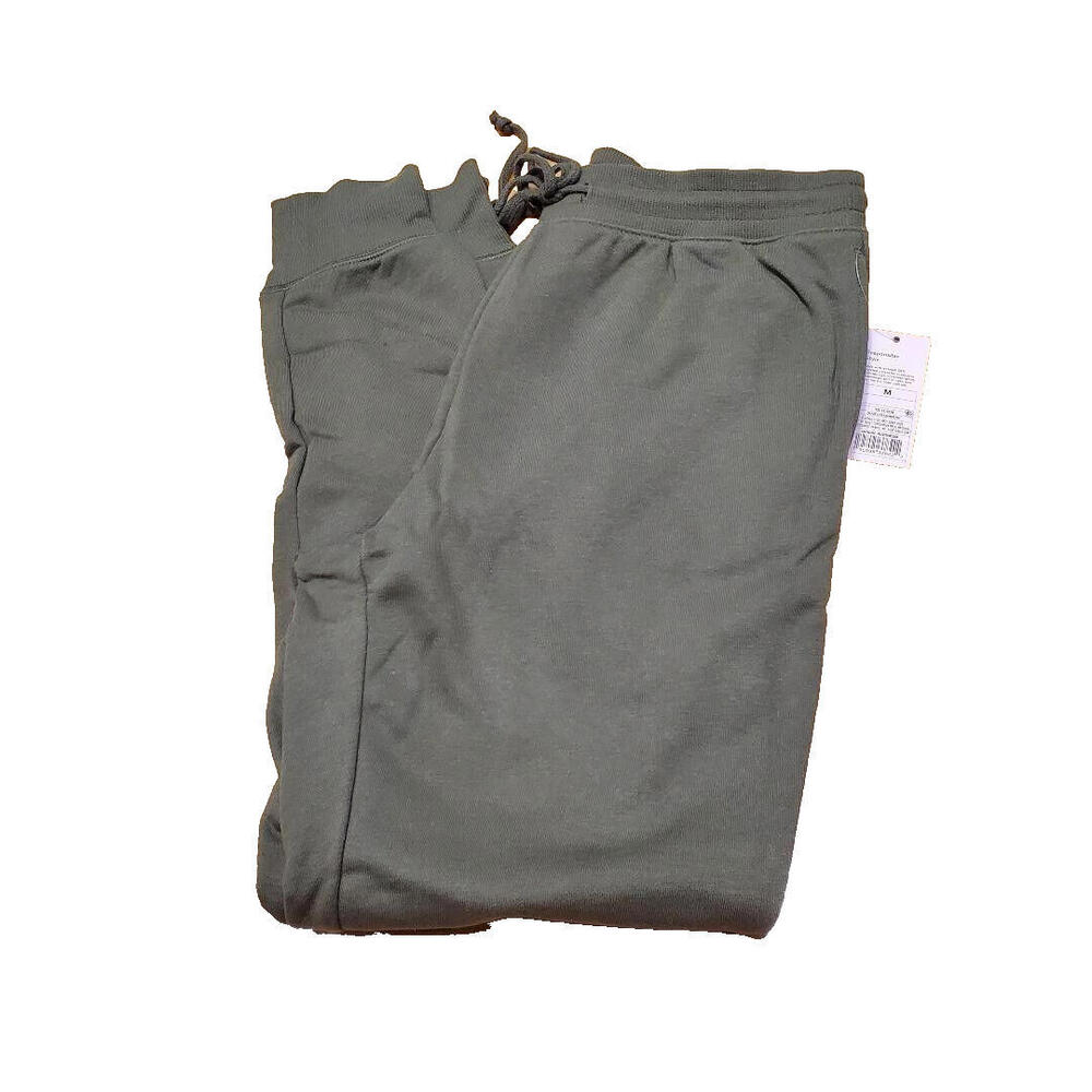 NWT Ladies High-Rise Slim Fit French Terry Jogger Pants Wild Fable Green Size M